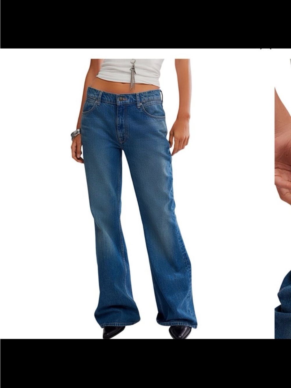 NWT free people women’s west coast relaxed straight fit jeans color humble S 24
